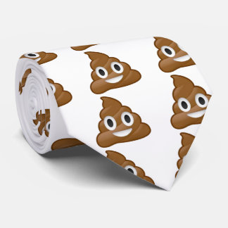 Poop emoji tie