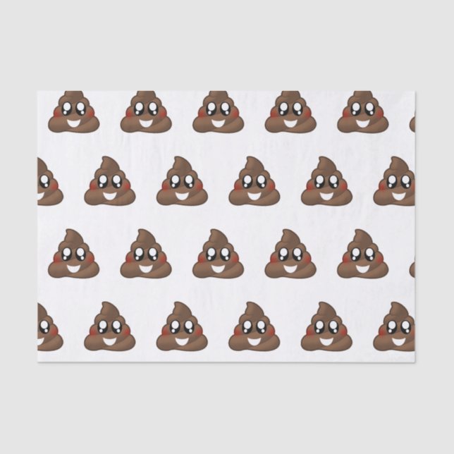 Poop Emoji Tissue Paper (Front)