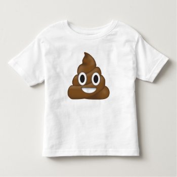 Poop Emoji Toddler T-shirt by optionstrader at Zazzle