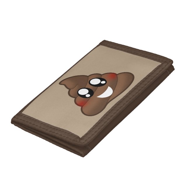 Poop Emoji Trifold Wallet (Bottom)