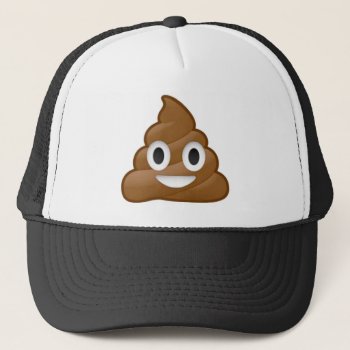 Poop Emoji Trucker Hat by OblivionHead at Zazzle