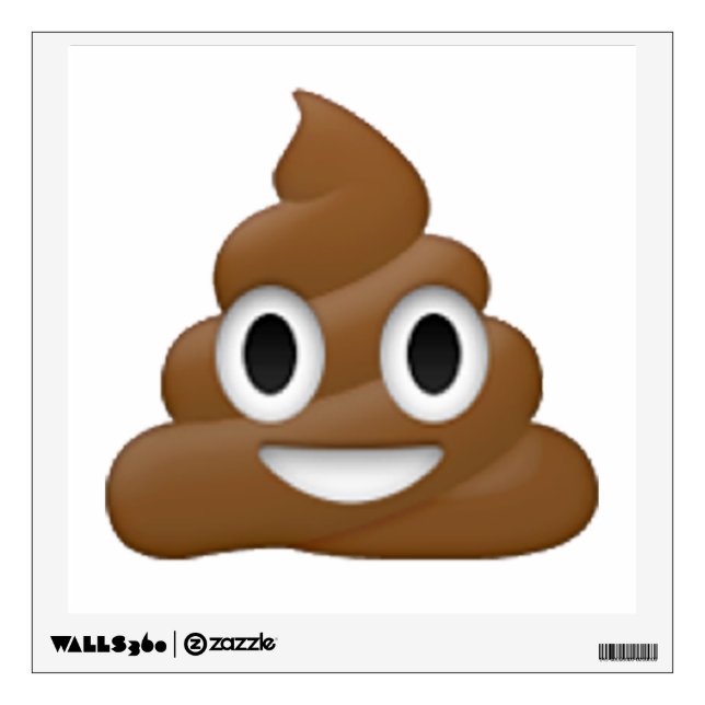 Poop - Emoji Wall Sticker (Front)