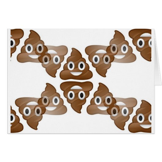 poop emojis cards (Front Horizontal)