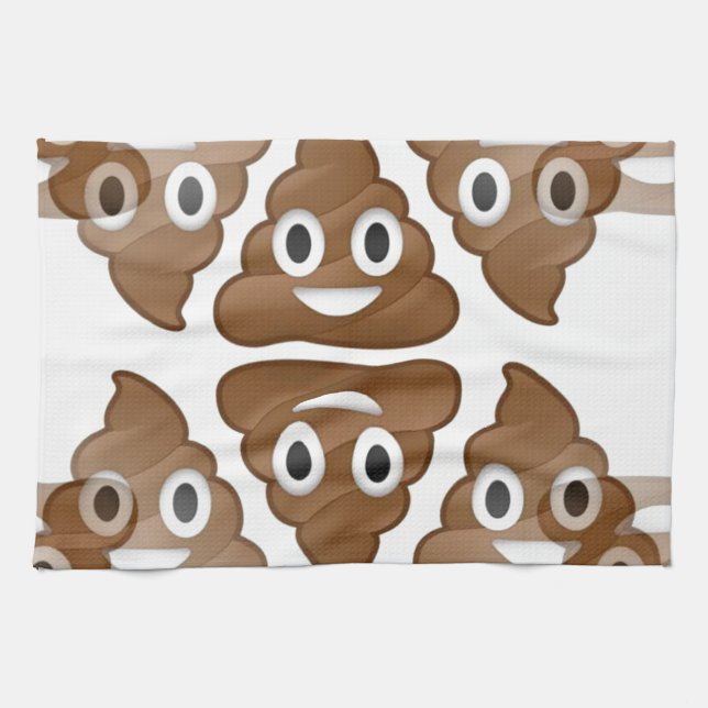 poop emojis kitchen towel (Horizontal)