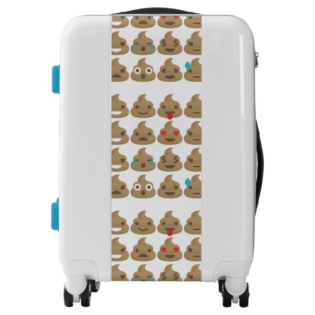 poop emojis luggage (Front)