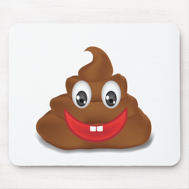 poop emojis mouse pad (Front)