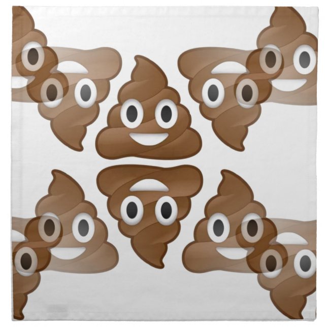 poop emojis napkin (Front)
