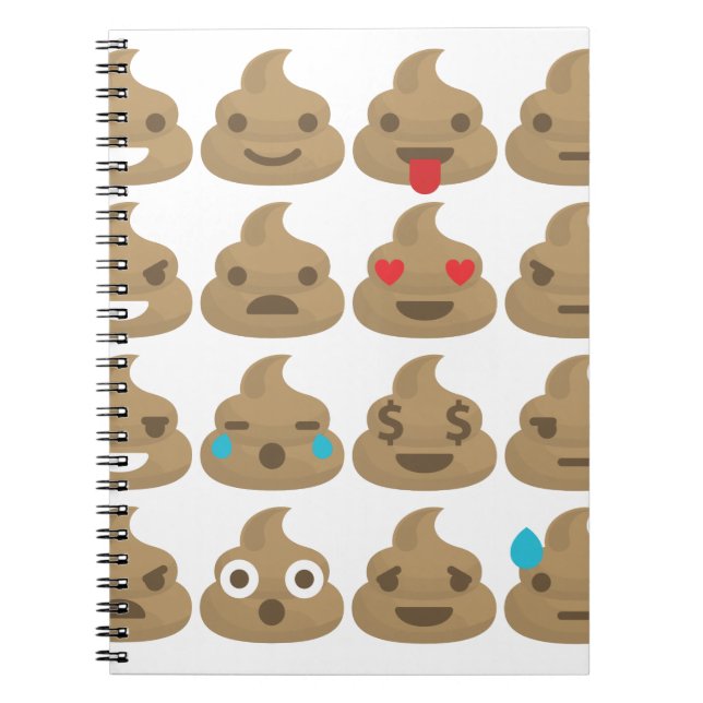 poop emojis notebook (Front)