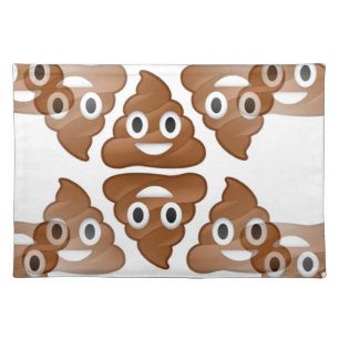 poop emojis placemat