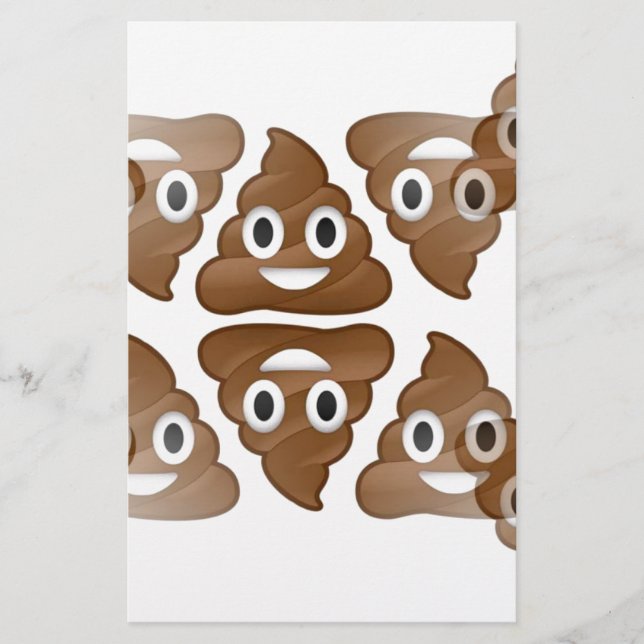 poop emojis stationery (Front)