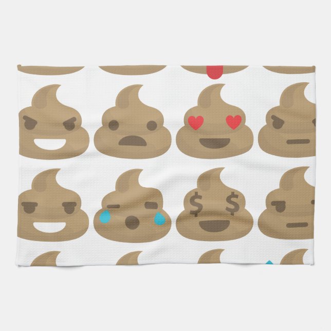 poop emojis towel (Horizontal)