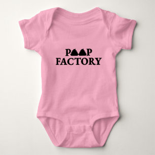 Poop Factory Baby Bodysuit One-piece