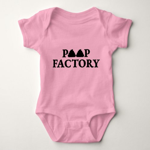 Poop Factory Baby Bodysuit One_piece