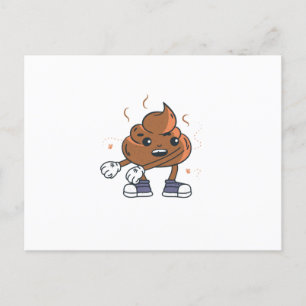 Poop floss postcard