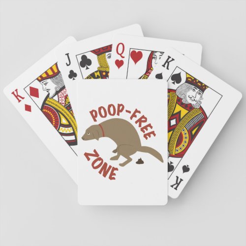 Poop_Free Zone Playing Cards