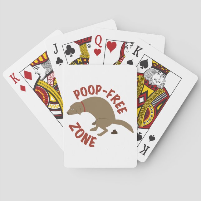 Poop-Free Zone Poker Cards (Back)