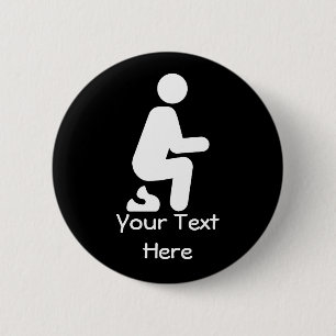 POOP Funny Customize Joke Button