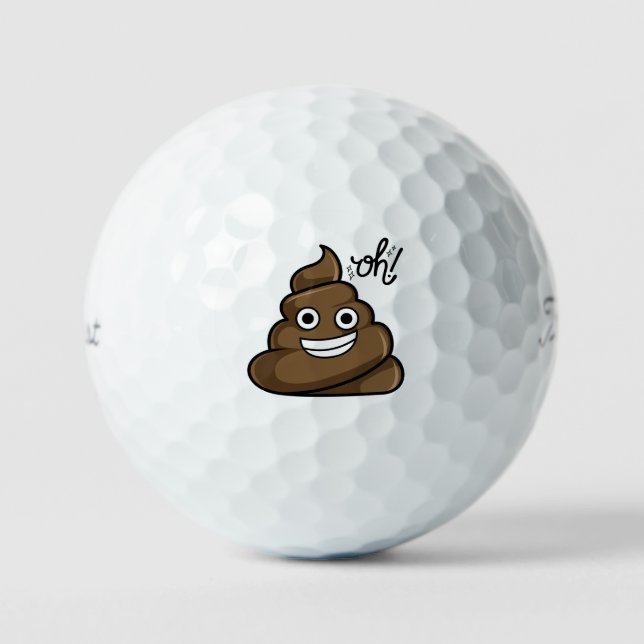 Poop Gift Golf Balls (Front)