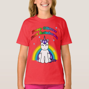 Poop Glitter Fart Rainbows T-Shirt