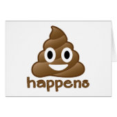 Poop Happens Emoji (Front Horizontal)
