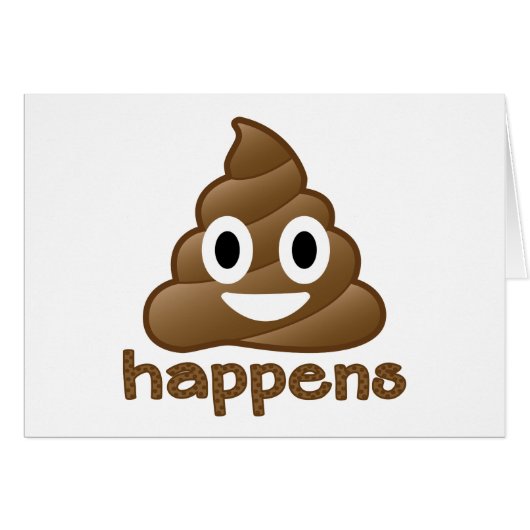Poop Happens Emoji (Front Horizontal)
