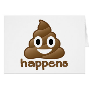 Poop Happens Emoji Cards