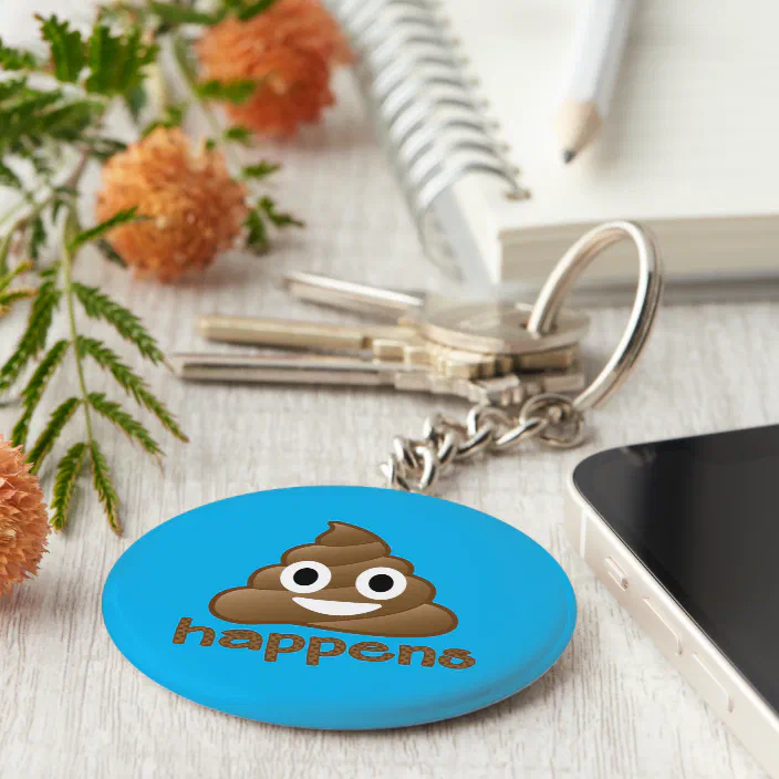 Poop Emoji Keychain FUNNY New 