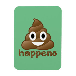 Poop Happens Emoji Magnet