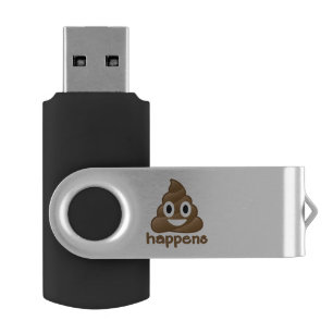 Poop Happens Emoji USB Flash Drive
