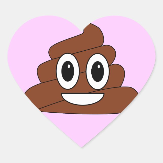 Poop Heart Sticker (Front)