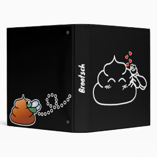 Poop in Love - Brootsch the PooPoo 3 Ring Binder