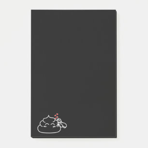 Poop in Love - Brootsch the PooPoo Post-it Notes