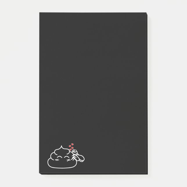 Poop in Love - Brootsch the PooPoo Post-it Notes (Front)