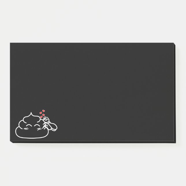 Poop in Love - Brootsch the PooPoo Post-it Notes (Front)