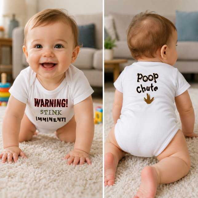 Poop Joke Funny Baby Bodysuit (Creator Uploaded)