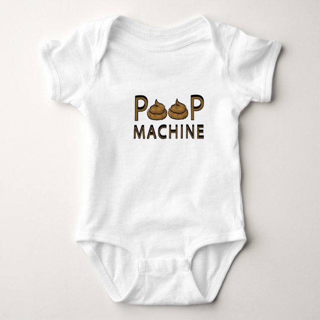 Poop Machine Baby Bodysuit (Front)