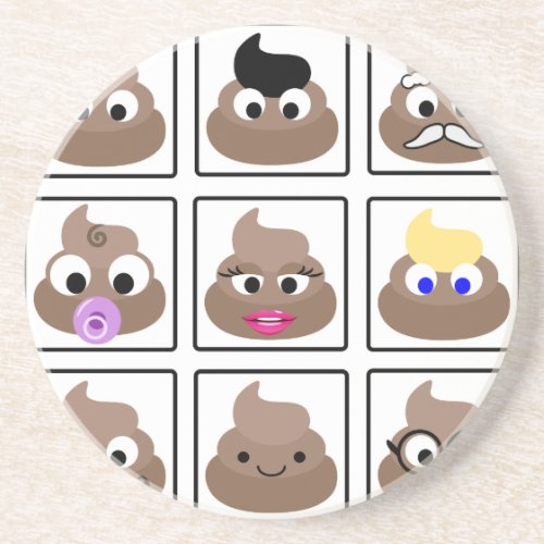 Poop Many Faces Coaster