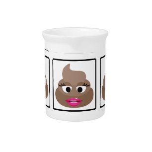 Poop Many Faces Drink Pitcher