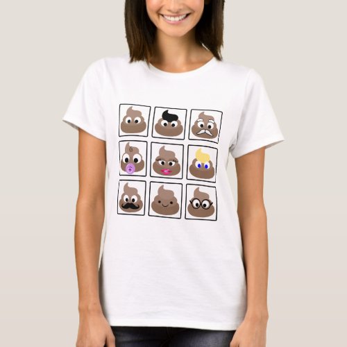 Poop Many Faces T_Shirt