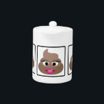 Poop Many Faces Teapot<br><div class="desc">They come with many faces. A variety of poop cartoon style.</div>