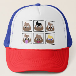 Poop Many Faces Trucker Hat