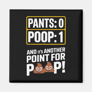 Poop Meme Toilet Humor Poop Funny Sport Pants 0 Po Magnet
