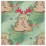 poop reindeer donald trump fabric