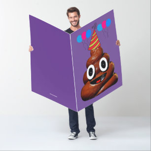 POOP SMILE FUNNY BIRTHDAY BIGGEST BIG CARDS
