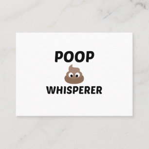 POOP WHISPERER BUSINESS CARD