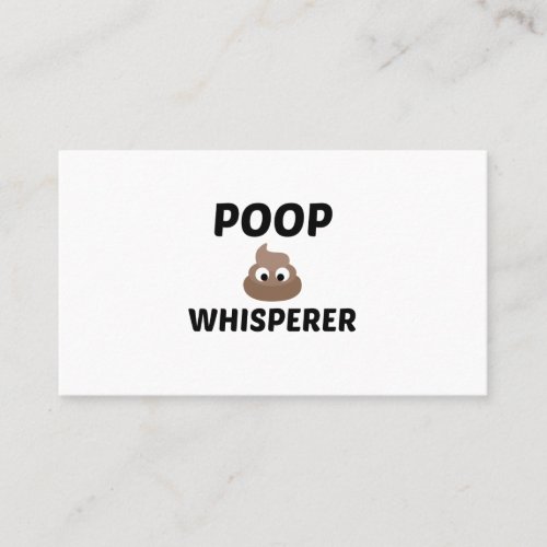 POOP WHISPERER BUSINESS CARD