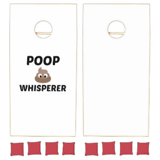 POOP WHISPERER CORNHOLE SET