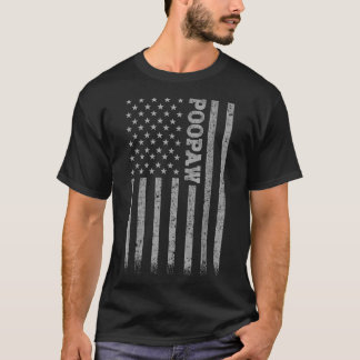 Poopaw American Flag T-Shirt