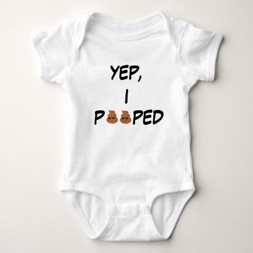 Pooped Emoji Baby Bodysuit