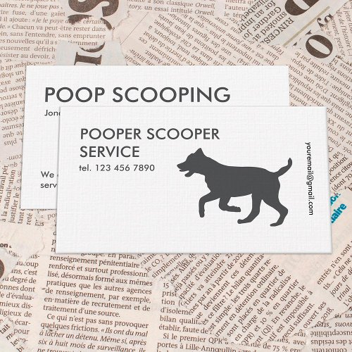 Pooper Scooper Business Card